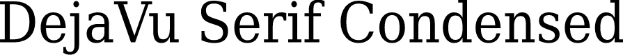 Preview image for DejaVu Serif Condensed