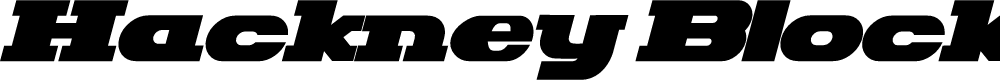 Preview image for Hackney Block Italic
