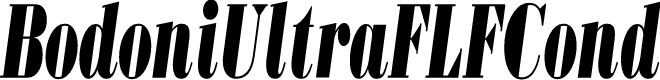 Preview image for BodoniUltraFLFCond-Italic