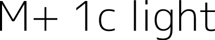 Preview image for M+ 1c light