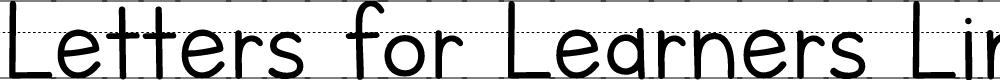 Preview image for Letters for Learners Lined