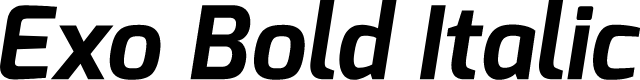 Preview image for Exo Bold Italic