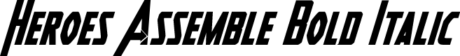 Preview image for Heroes Assemble Bold Italic