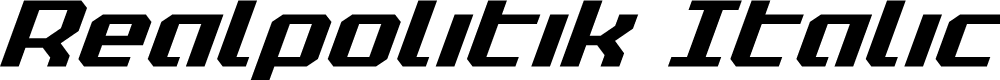Preview image for Realpolitik Italic