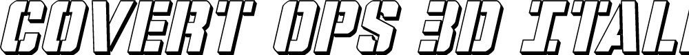 Preview image for Covert Ops 3D Italic