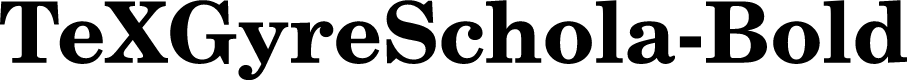 Preview image for TeXGyreSchola-Bold
