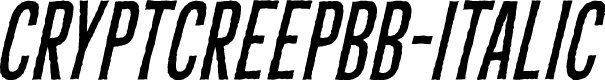 Preview image for CryptCreepBB-Italic