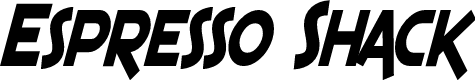 Preview image for SF Espresso Shack Condensed Bold Italic