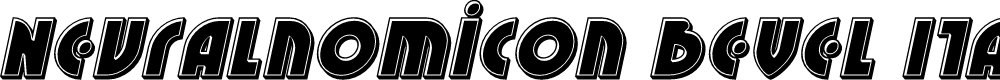 Preview image for Neuralnomicon Bevel Italic
