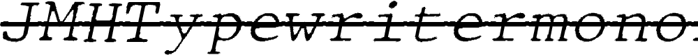 Preview image for JMHTypewritermonoFineOver-Itali