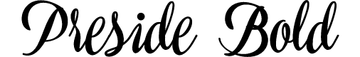 Preview image for Preside Bold PERSONAL USE ONLY