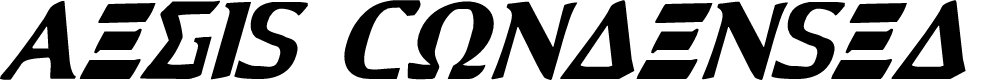 Preview image for Aegis Condensed Italic