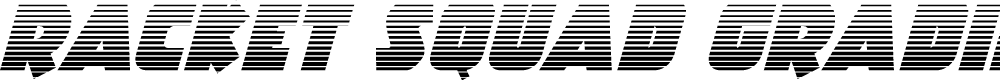 Preview image for Racket Squad Gradient Italic