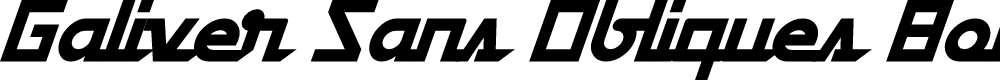 Preview image for Galiver Sans Obliques Bold Italic
