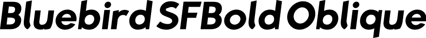 Preview image for Bluebird SFBold Oblique