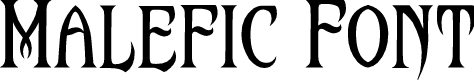 Preview image for Malefic Font