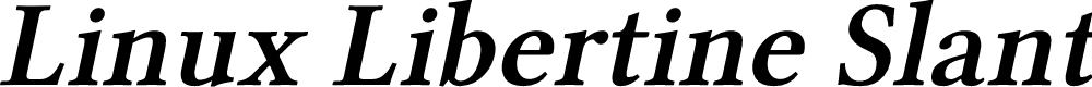 Preview image for Linux Libertine Slanted Semibold
