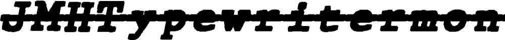 Preview image for JMHTypewritermonoBlackOver-Ital