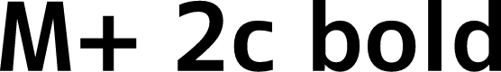 Preview image for M+ 2c bold
