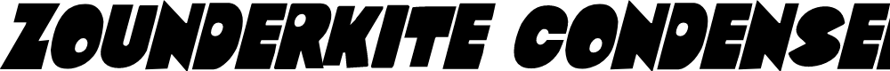 Preview image for Zounderkite Condensed Italic