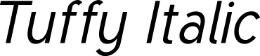 Preview image for Tuffy Italic