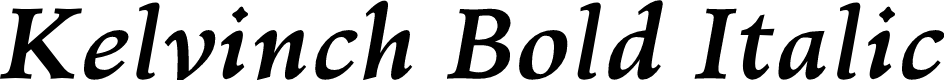 Preview image for Kelvinch Bold Italic