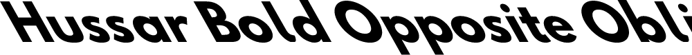 Preview image for Hussar Bold Opposite Oblique Six