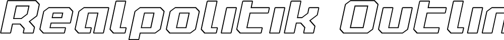 Preview image for Realpolitik Outline Semi-Italic