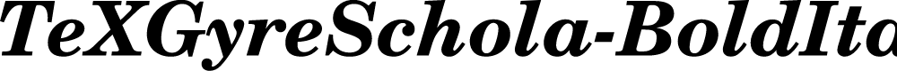 Preview image for TeXGyreSchola-BoldItalic