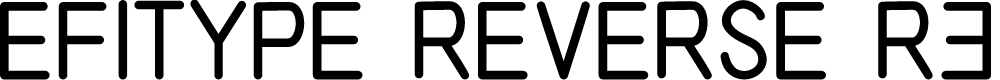 Preview image for EFITYPE REVERSE Regular