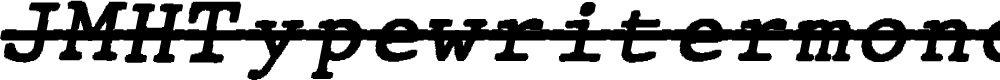 Preview image for JMHTypewritermonoOver-Italic