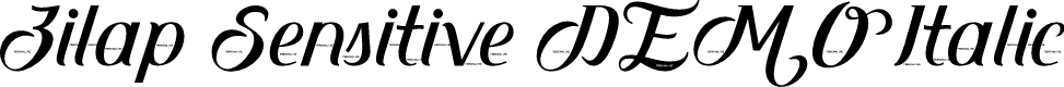 Preview image for Zilap Sensitive DEMO Italic