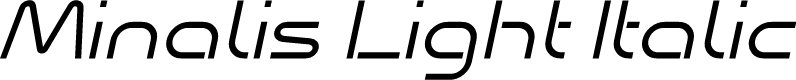 Preview image for Minalis_Demo Light Italic