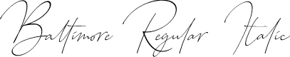Preview image for Baltimore Regular - Italic