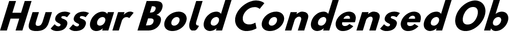 Preview image for Hussar Bold Condensed Oblique Three