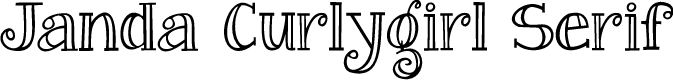 Preview image for Janda Curlygirl Serif