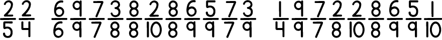 Preview image for KG Traditional Fractions
