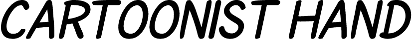 Preview image for SF Cartoonist Hand SC Bold Italic
