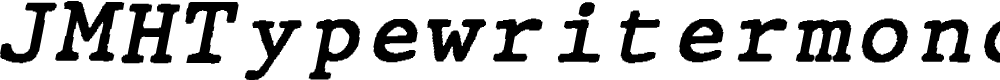 Preview image for JMHTypewritermono-Italic