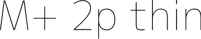 Preview image for M+ 2p thin
