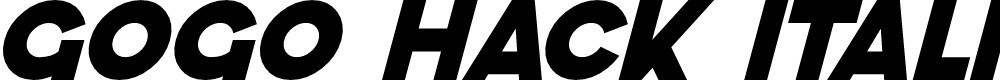 Preview image for GoGo Hack Italic