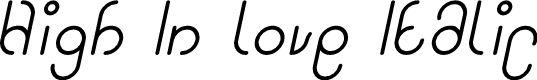 Preview image for High In love Italic