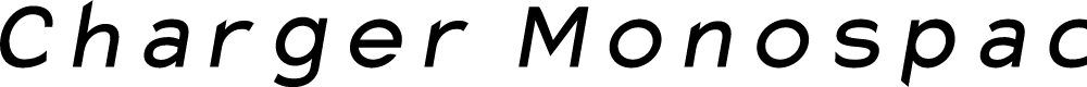 Preview image for Charger Monospace Italic