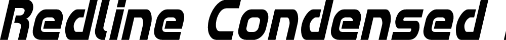 Preview image for Redline Condensed Italic