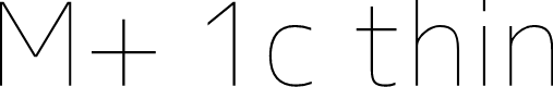 Preview image for M+ 1c thin