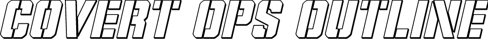Preview image for Covert Ops Outline Italic