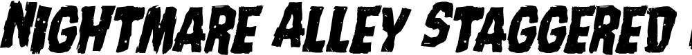 Preview image for Nightmare Alley Staggered Italic