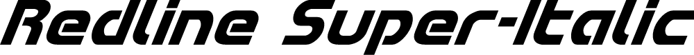 Preview image for Redline Super-Italic