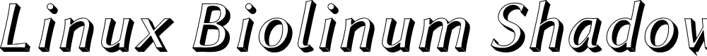 Preview image for Linux Biolinum Shadow Italic