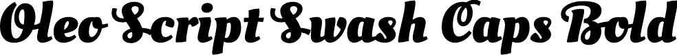 Preview image for Oleo Script Swash Caps Bold